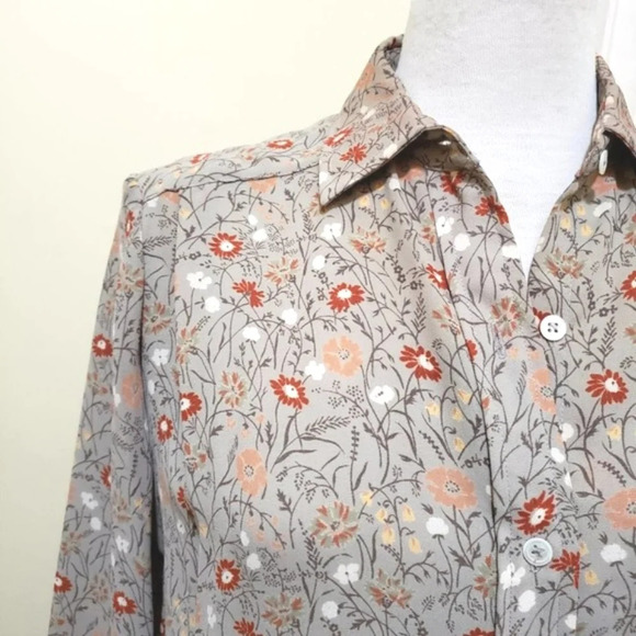 Vintage Skirt Set • Tan Floral • by Evan Picone / Size 6 Petite - Picture 2 of 11